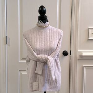JESSICA SIMPSON lavender super soft mock neck sweater